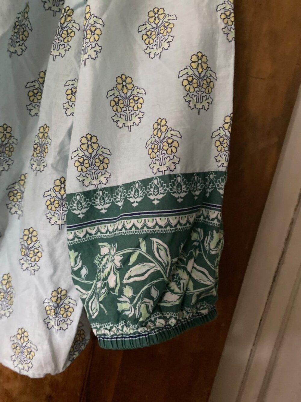 Talbots printed cotton blouse - Picture 3 of 4